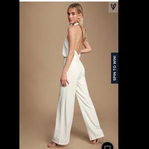NEW Lulu’s Backless Flare Leg Jumpsuit